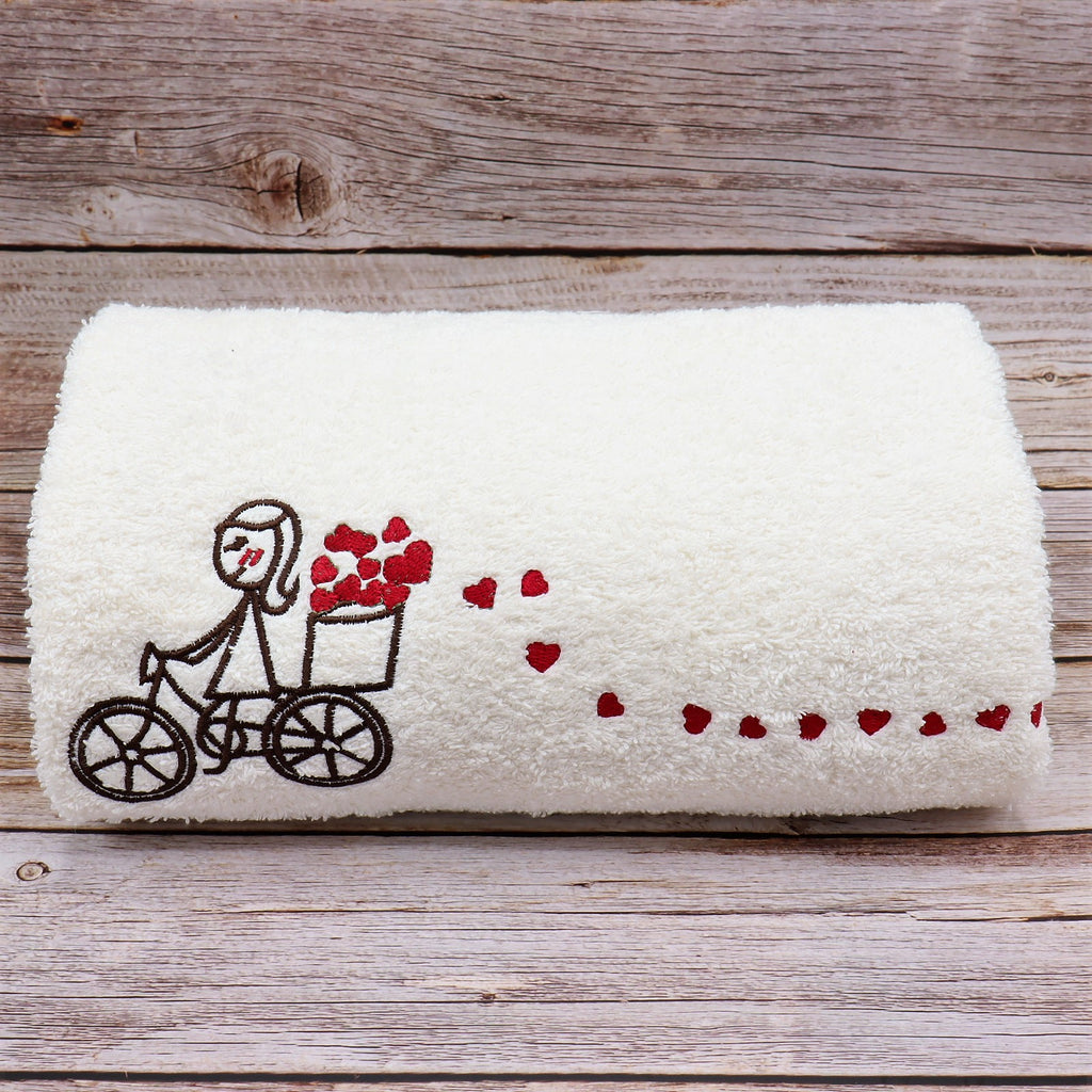Asciugamani Love bicicletta - Il filo di Arianna