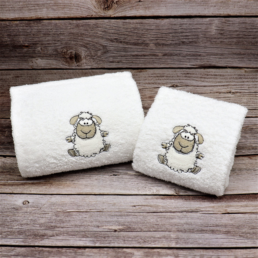 Asciugamani pecora baby - Il filo di Arianna
