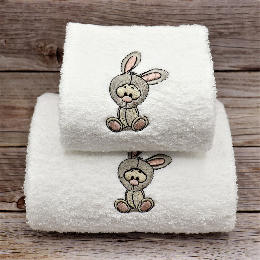 Asciugamani coniglietto baby - Il filo di Arianna