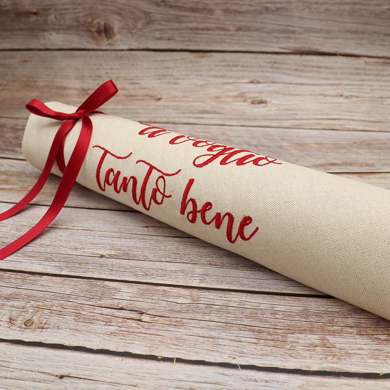 Fazzoletto Con Dedica Mamma Sposo - Ricamo Personalizzato - Foto 3