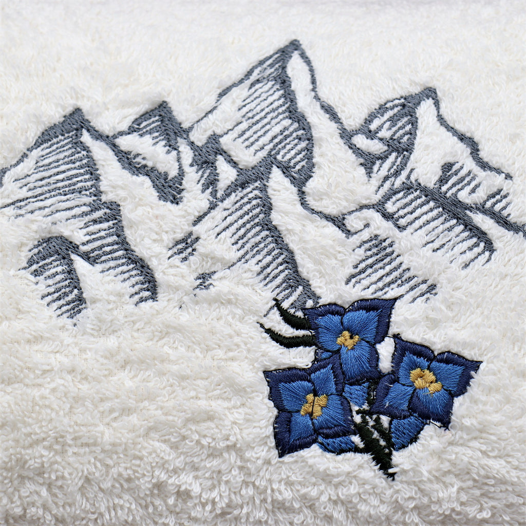 Asciugamani montagne e genziane - Il filo di Arianna